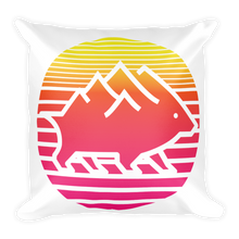 Sunset/Topo Pillow